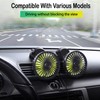 Xximuim Car Cooling Fan,360° Adjustable Dual Head Cooling Air Fan