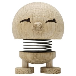 Hoptimist Bimble, Wooden Decoration, Bobble Figure Made of Wood, Decorative Scandinavian, Decorative Living Room, Desk Decoration, Office Gadgets, Great Small Gifts, 4.5 x 5.8 x 6.6 cm, Small, Raw Oak