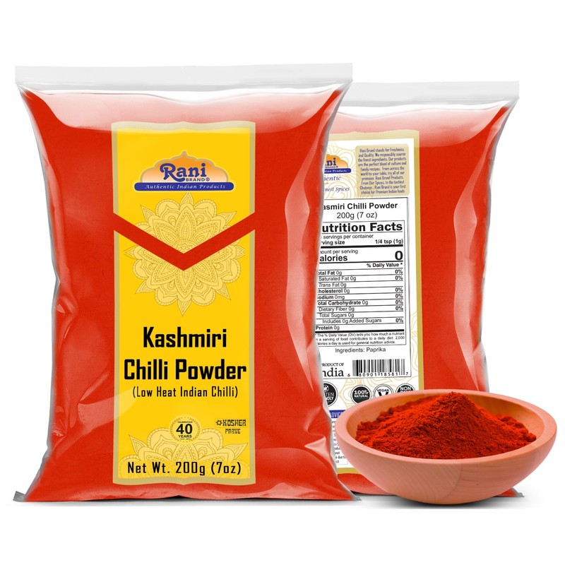 Rani Kashmiri Chilli Powder (Deggi Mirch, Low Heat) Ground Indian