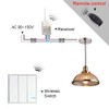 SuperInk 3-Gang Wireless Light Switch with 110V Receiver Kit Outdoor