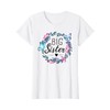 Big Sister Big Sister 2022 Girls' Floral T-Shirt, White