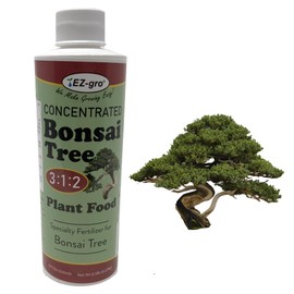 Professional Liquid Bonsai Fertilizer by EZ-gro | 3:1:2 Ratio of Concentrate Indoor Plant Fertilizer for Your Bonsai Tree and Bonsai Plant | 8 oz