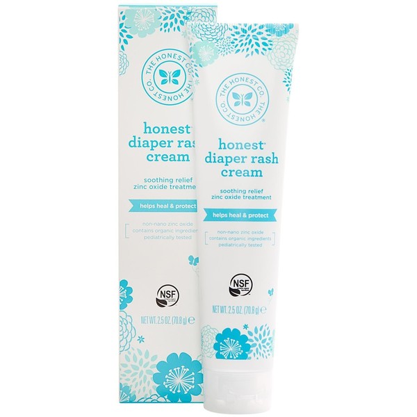 Honest Diaper Rash Cream, 2.5 Ounce