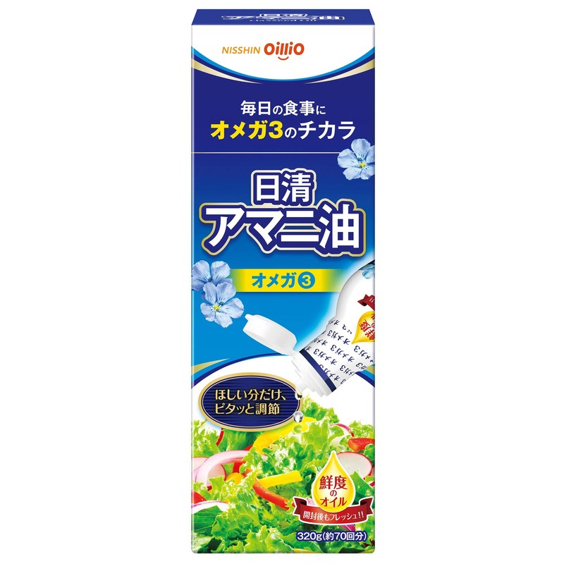 Nissin Olio Nissin Linseed Oil Fresh Keep Bottle, 11.3 oz