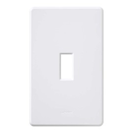 Lutron Fassada 1 Gang Wallplate for Toggle-Style Dimmer and Switches, FW-1-WH, White (1-Pack)