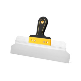 QWORK® 14" Stainless Steel Plastering Spatula with Ergonomic Handle - 350 mm- Drywall Filling Tapping Plastering Tool