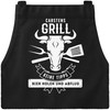 MoonWorks® BBQ Apron for Men with Saying, BBQ Gift, Cotton