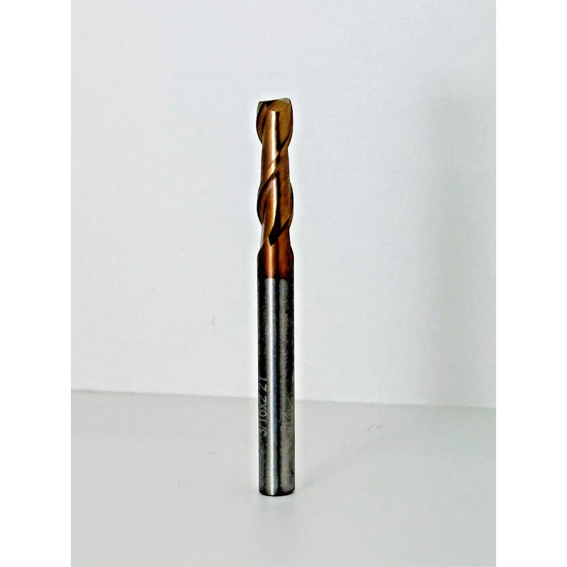 FM Carbide 3/16" Square End Mill 2 Flutes (TiSIN) LOC