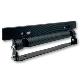 HYmish License Plate, Stay, Frame Holder, Angle Adjustment, Universal Carbon, Automotive, Custom, Car Supplies, Black