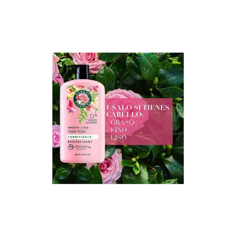 Acondicionador Herbal Essences Rosa Mosqueta 865 Ml