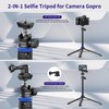 Kaitezenz Selfie Stick Tripod for Gopro Camera, 62" Extendable Tripod