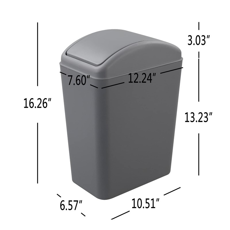 Cand 1 Pack 4 Gallon Kitchen Garbage Can, 16 L