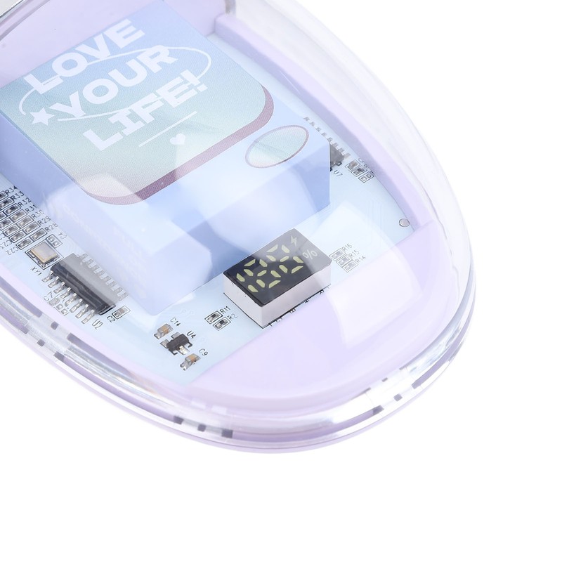 Bluetooth Wireless Mouse Dual Mode 2.4G Transparent PC Ergonomic Office