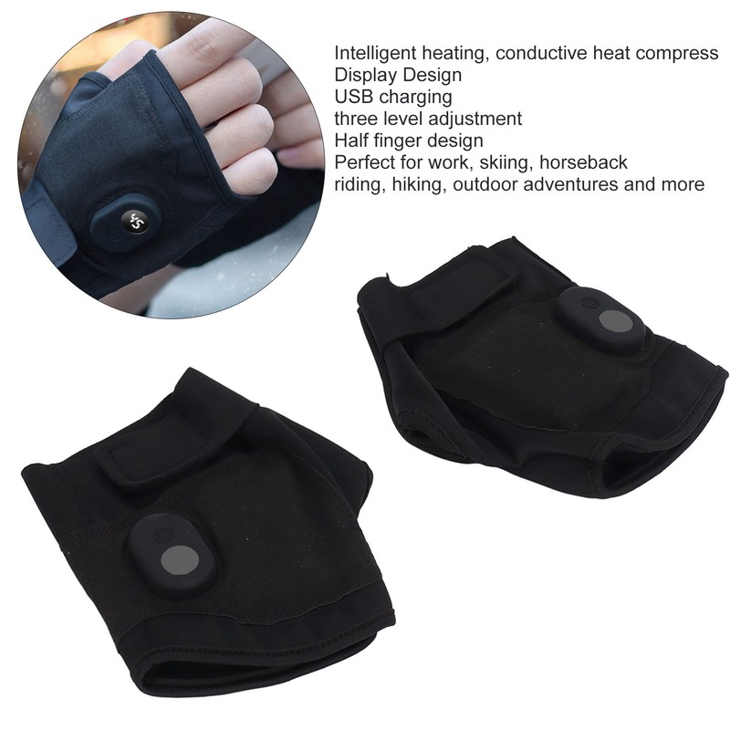Heated Gloves USB 5V 5W Three Level Adjustment Display Design