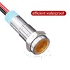 KILIGEN 10pcs 6mm 110V-220VAC LED Waterproof Indicator Light Pilot Light