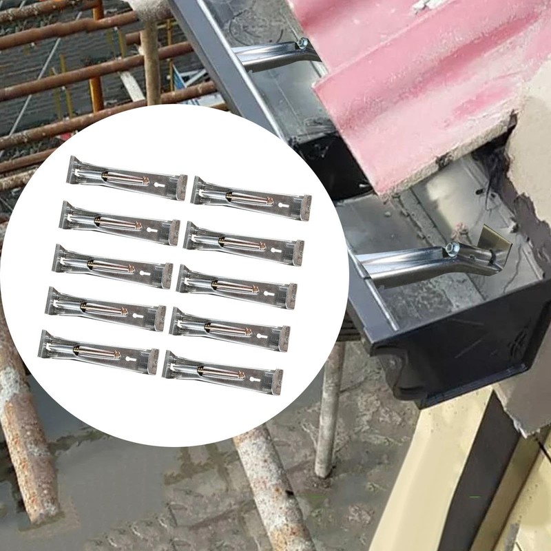 Folpus 10Pcs Gutter Hangers 5 inch Easy Install Accessories Heavy