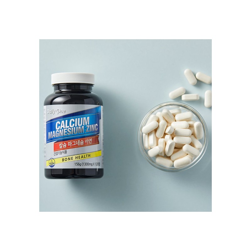 Daily One Calcium Magnesium Zinc 1,300mg x 120 Tablets (2