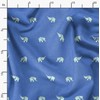 Soimoi Elephant Print - Blue, Canvas Fabric Material - 56
