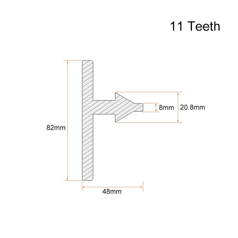 Sourcingmap Drill Chuck Key Key 11T 16mm Gear for Impact