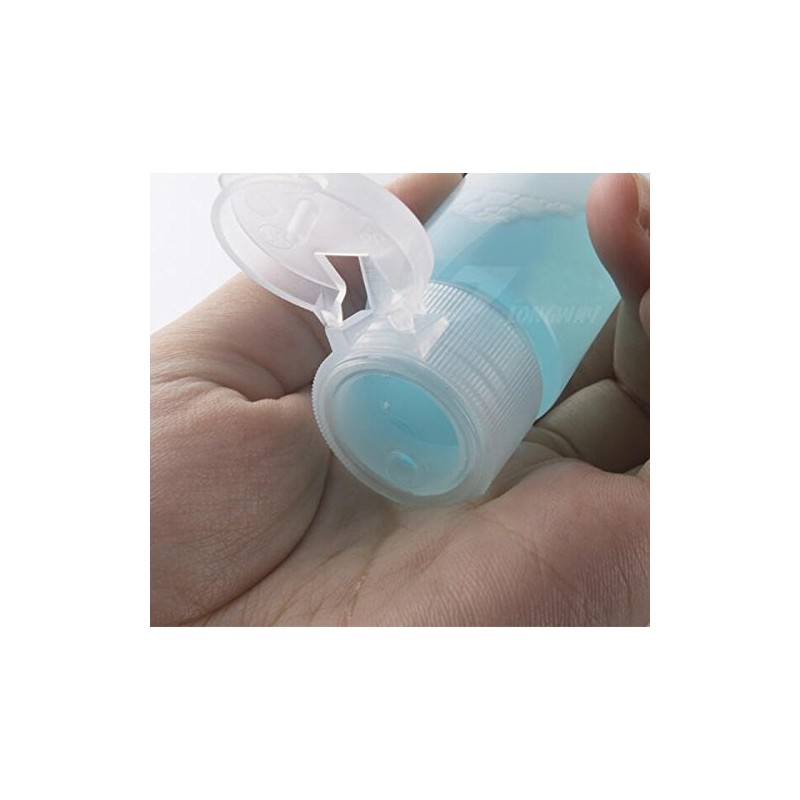 50ml Empty Plastic Squeeze Bottles Refillable Bottles with Flip Lid