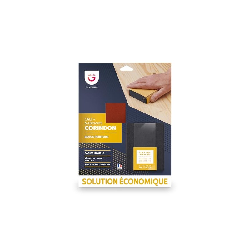 EASY GRINDING: Sanding Wedge, Wood and Paint + 3 Abrasives