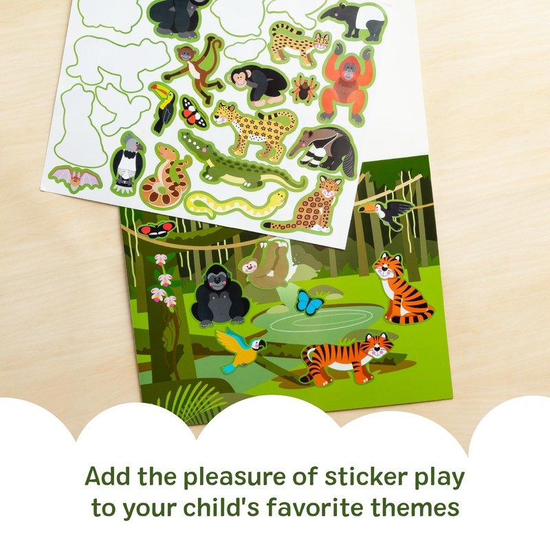 Melissa & Doug Reusable Sticker Pad: Habitats - 150+ Stickers
