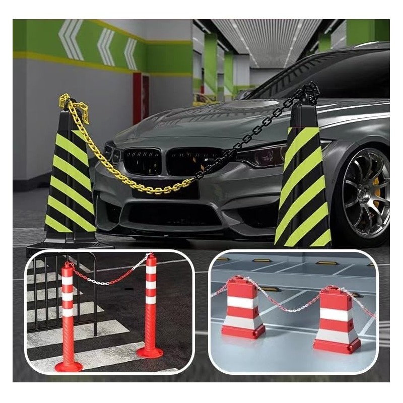 Edinstry 6mm x 12.5M Plastic Chain Barrier for Crowd Control,