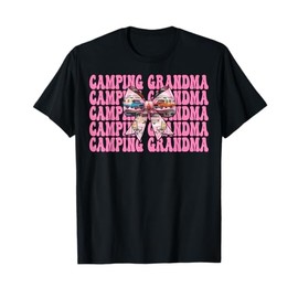 Camping Grandma RV Camping Camper Motorhome Nana Coquette T-Shirt