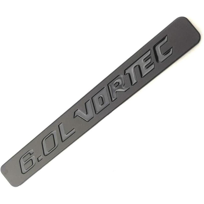 Aimoll 2pcs Chrome 6.0L VORTEC Badge 3D Emblems Replacement for