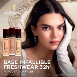 Base de Maquillaje L'Oréal Paris Infallible 32H Freshwear, Tono 20, 30 ml