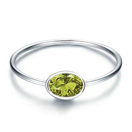 925 Sterling Silver Mother Child Birthstone Stackable Rings Set Mother Ring with Birthstone Mother Daughter Family Ring Mother's Day Jewelry Gifts for Wife, Sterling Silver, No Gemstone