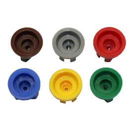 LJHYSD Spray Nozzle Tips 110 Degree Flat Fan Shaped Flat Bottom 0.15-0.6mm Size Pore for Weed Killing, A Set of 6 with Different Size