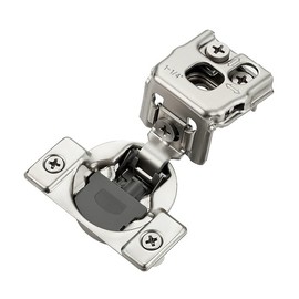 HOME EDIT 2 Pack 1 Pair 1-1/4 inch Overlay Soft Close Cabinet Hinges for Kitchen, Stainless Steel Three-Way Adjustable, Concealed Self-Closing Door Hinges