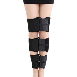 Leg Correction Device,X/O-Type Leg Correction Belt,Adjustable Legs Posture Corrector Belt,Leg Straightener Bandage Belt Straps,Leg Flexure Correction Belt for Men,Women,Children,Black,M