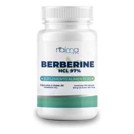 Berberina HCL 97, 100 Cpsulas  Suplemento Alimenticio 100 Puro y Natural  Soporte Digestivo, Bienestar General  Sin Aditivos ni Rellenos Berberine    