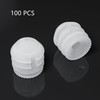 100 PCS Plastic Hinge Dowel Inserts with Screws,Hinge Expansion Dowels