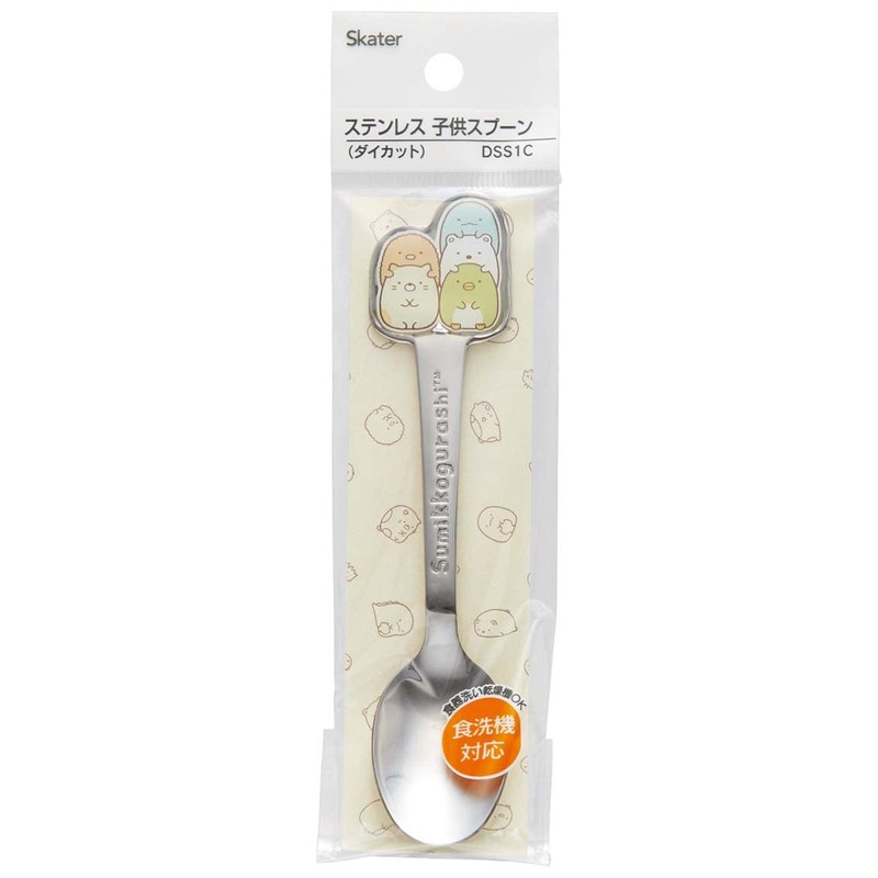 Skater DSS1C-A Stainless Steel Spoon, For Kids, Die-Cut Spoon, Sumikko