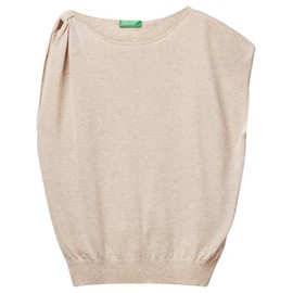 United Colors of Benetton Women's Sweater Vest, beige, XS