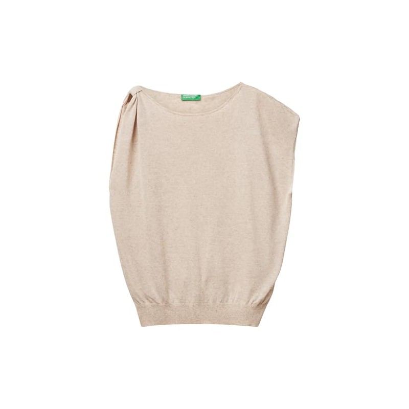 United Colors of Benetton Women's Sweater Vest, beige, XS