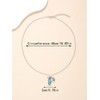 QqzsJewls Blue Turquoise Stone Necklace Initial J Pendant Necklace for