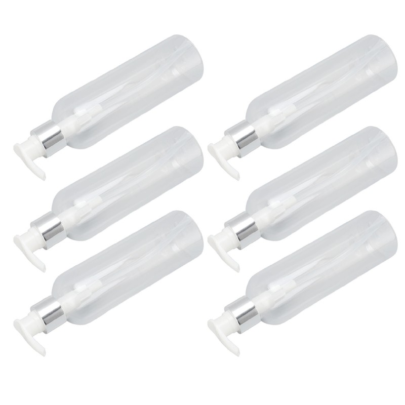 Clear Plastic Pump Bottle Dispenser Empty Refillable Massage Oil Bottle