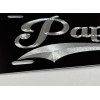 Diamond Etched Products Engraved Papa Grandpa Car Tag Diamond Etched