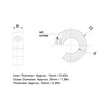 SBR20 Linear Rail Stop Collars, 4 Pcs 16mm Aluminum Alloy