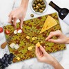 Ambesonne Autumn Cutting Board, Shady Fall Oak Maple Tree Leaves
