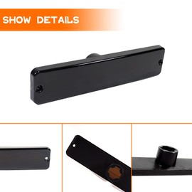 Tonsya Smoked Lens Black housing kit Compatible With 1987-1995 Jeep Wrangler YJ Assembly Replacement OEM Front Bumper Passenger Side Marker housing