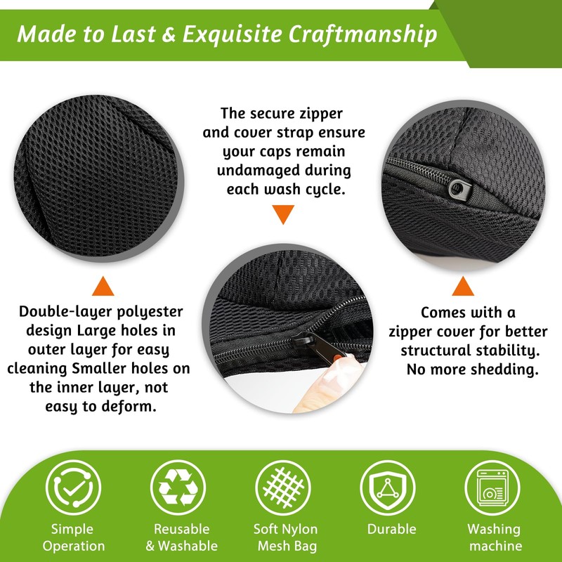 Eiito Hat Washer Cage, Hat Washer for Baseball Caps, Hats