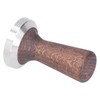 58mm Tamper Tool Black Walnut 304 Stainless Steel Portable Coffee