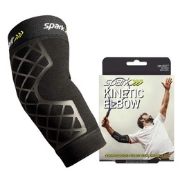 Spark Kinetic Elbow Sleeve, Size Small – Provides Enhanced Support with Embedded Kinesiology Tape –Made with Moisture-Wicking Material – Designed for Use While Golfing, Tennis, Basketball, & More