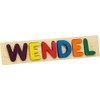 Name Puzzle, Bright Colors - 6 Letters - Made in