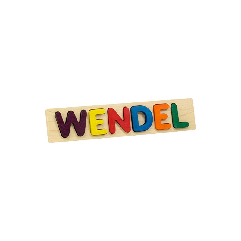 Name Puzzle, Bright Colors - 6 Letters - Made in